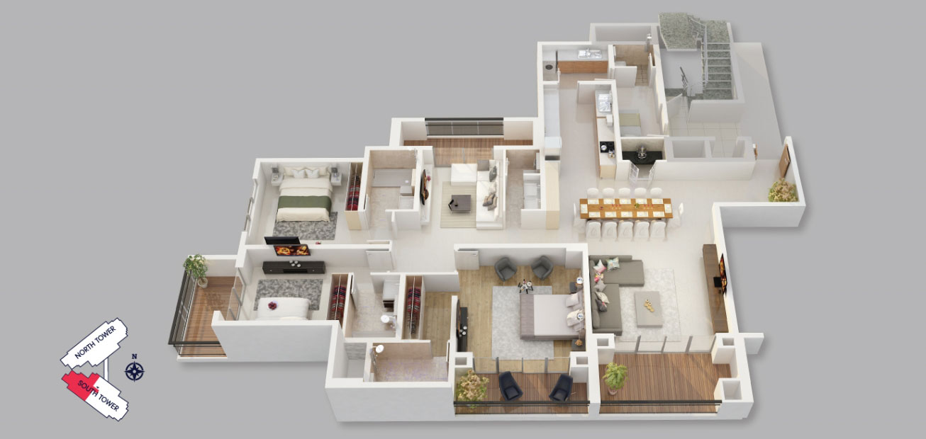 3 BHK Plan