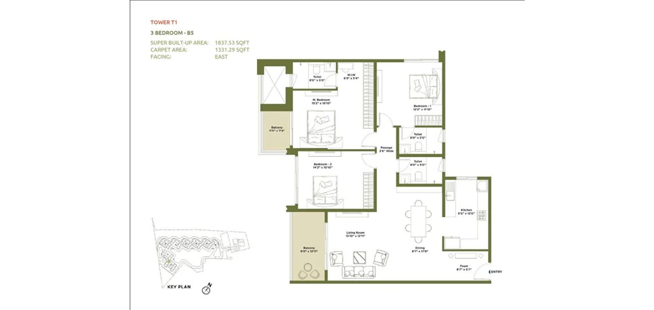 2 BHK Plan