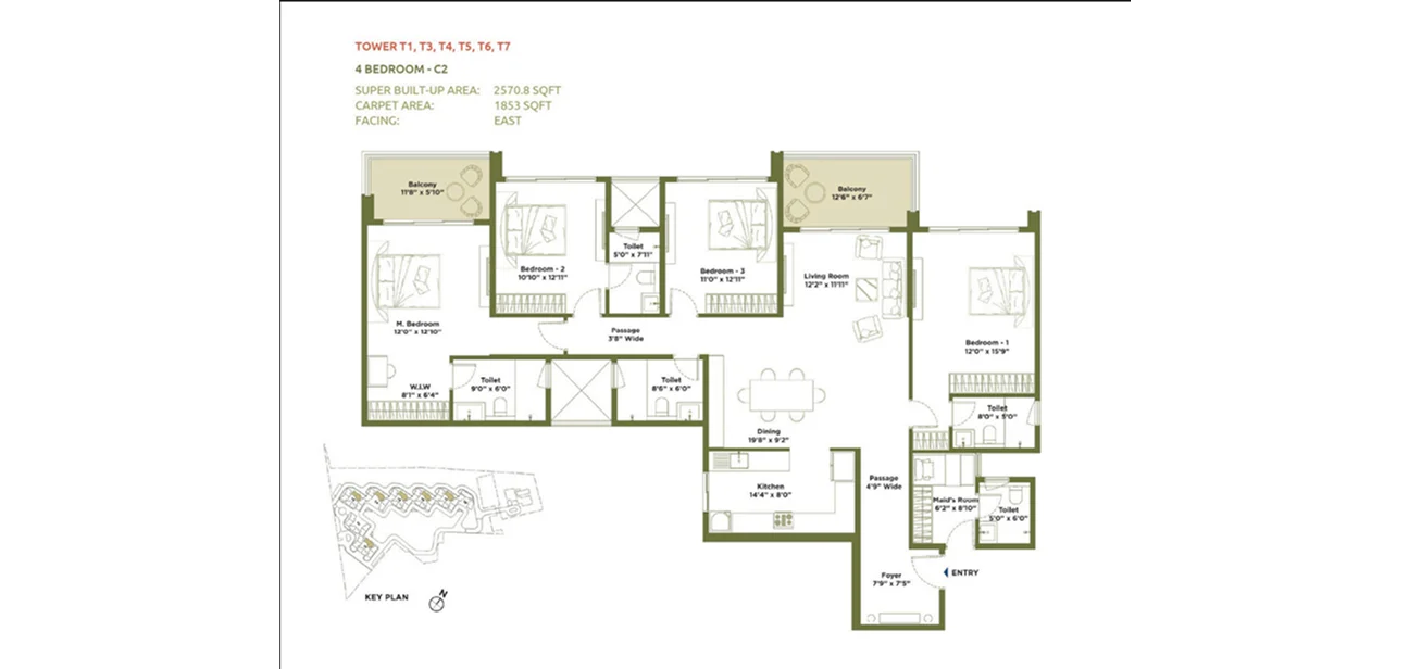3 BHK Plan